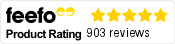 Feefo Product Rating 4.8 out of 5 with 903 reviews